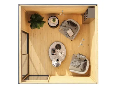 Gartenhaus Dice 1 38 mm naturbelassen Produktbild #11