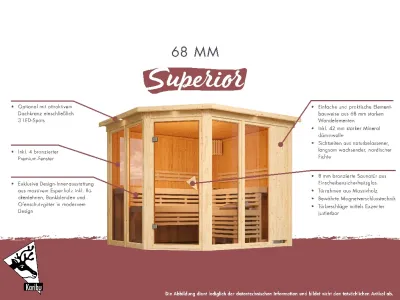 Sauna Avari 2 naturbelassen Produktbild #2