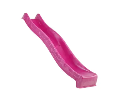 Spielturm Tilly Premium mit Doppelschaukel Lärche inkl. Rutsche pink + Sitze pink Produktbild #5