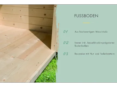 Fußboden für  Gartenhaus Callisto 2 Produktbild #3