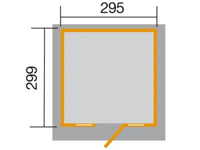 Gartenhaus 172 Gr. 2 21 mm naturbelassen Produktbild #2