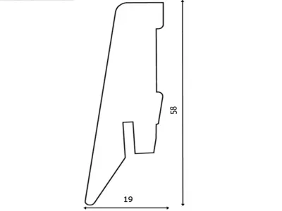 Sockelleiste Eiche Sutter D742 Dekor Ktex 1 Produktbild #2
