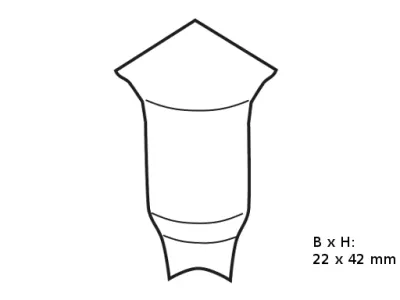 Innenecken für Sockelleiste Profil 1 1K 1 MK Ahorn Produktbild #2