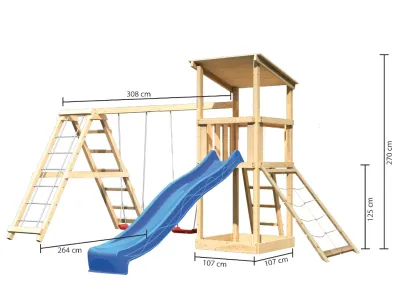 Spielturm Anna naturbelassen mit Varianten Produktbild #5