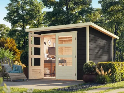 Gartenhaus Stockach 3 19 mm anthrazit Produktbild #1