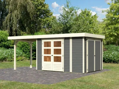 Gartenhaus Retola 4 Set terragrau Produktbild #1