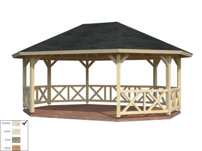 Pavillon Betty 25,0 m² naturbelassen Produktbild #2