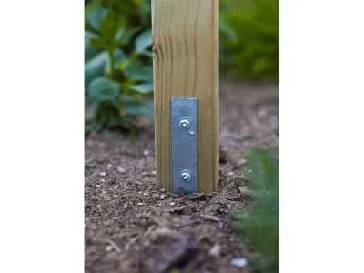 Spielturm Smart 7 Bridge teakfarben inkl. Rutsche rot Produktbild #9