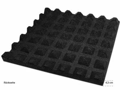 Fallschutzmatte 50x50 cm 43 mm stark Produktbild #3