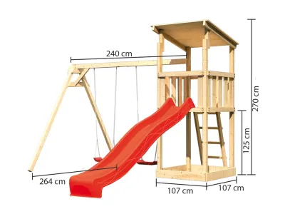 Spielturm Anna naturbelassen mit Varianten Produktbild #6
