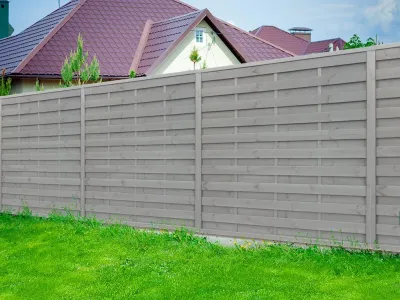Sichtschutzzaun Kiefer Bretagne Grau 2. Wahl Produktbild #2