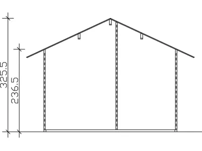 Gartenhaus Blockbohlenhaus Esbjerg 1 45 mm naturbelassen Produktbild #4