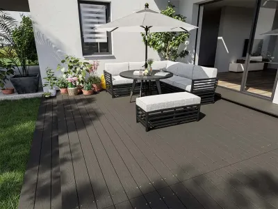 WPC Terrassendiele Pro-Tect Plus Earl grey Produktbild #3