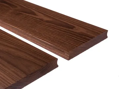 Terrassendiele D31 Thermo-Esche - rechtwinklig gekappt Produktbild #6