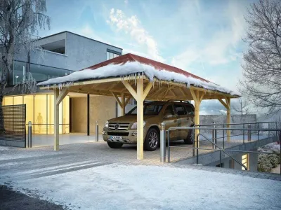 Carport Kirn 2 CLASSIC naturbelassen Produktbild #2