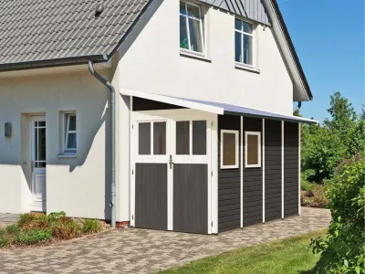Gerätehaus Ahnlehnhaus Wandlitz 4 19 mm terragrau Produktbild #6