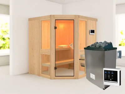 Sauna Amelia 2 SET mit Ofen 9 kW, externer Steuerung Produktbild #12