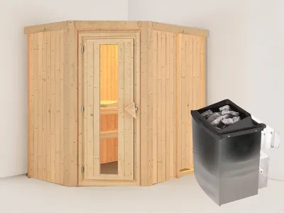 Sauna Systemsauna Carin, inkl. 9 kW Ofen mit integrierter Steuerung Produktbild #15