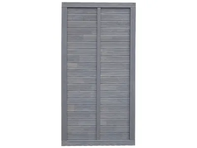 Sichtschutzzaun Schmalelement Ronda Kiefer grau Produktbild #1