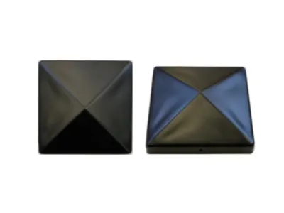 Pfostenkappe ohne Kugel, Schwarz Produktbild #1