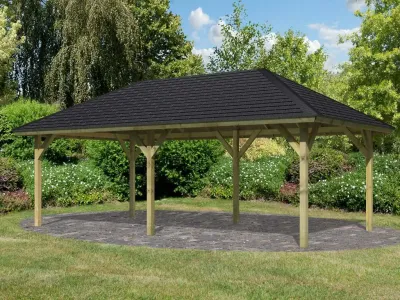 Pavillon SPARSET Holm 2 CLASSIC, inkl. Dachschindeln Produktbild #6