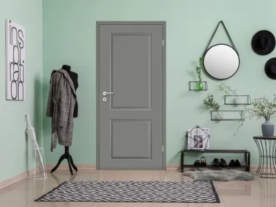 Wohnungseingangstür Elegance 02 Lack Lavagrau RAL 7037 Produktbild #2