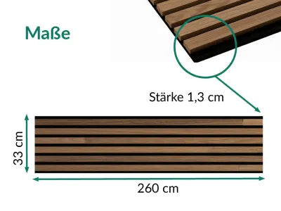 Akustikpaneele Acoustic Sense WOOD Eiche braun 4312 Produktbild #4