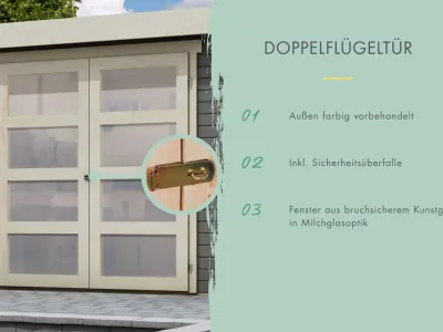 Gartenhaus Sommersdorf 2 terragrau Produktbild #9