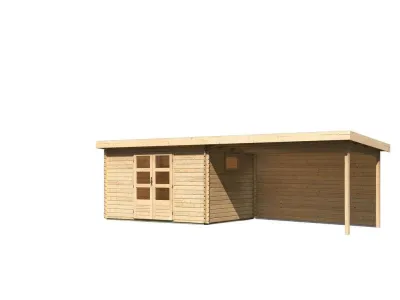 Gartenhaus Blockbohlenhaus Trittau 5 38 mm mit Varianten Produktbild #7