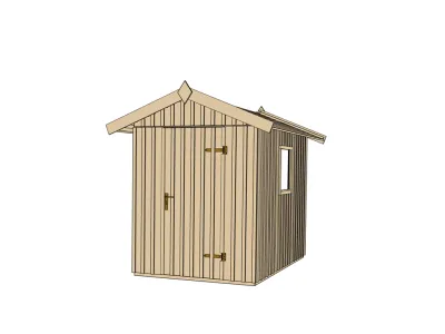 Gerätehaus Schwedenhaus Gr. 2 naturbelassen Produktbild #3