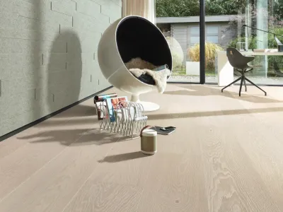 Lindura Echtholzboden Easy Step Eiche natur Polarweiß 8920 Landhausdiele gebürstet Produktbild #5