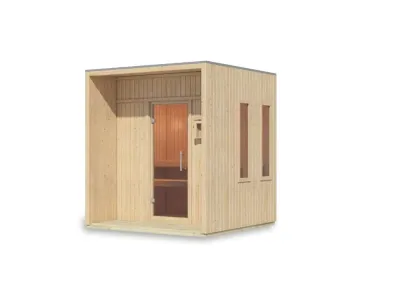 Saunahaus Arcadia 73 mm naturbelassen Produktbild #9