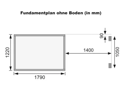 Gerätehaus Merseburg 2 14 mm naturbelassen inkl. 140 cm Anbau Produktbild #5