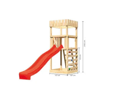 Spielturm Ritterburg Löwenherz SET naturbelassen Produktbild #10
