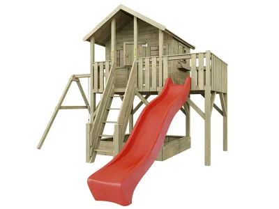 Abb. zeigt Stelzenhaus inkl. Zubehör (nicht enthalten)