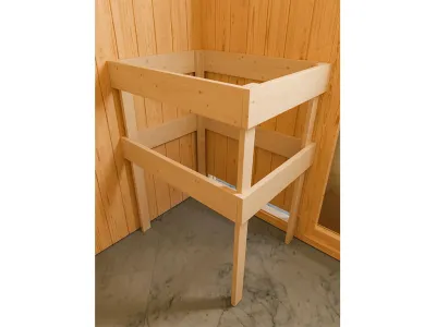 Elementsauna 68 mm Celine 2 SPARSET inkl. 6,8 kW Saunaofen Glow und ext. Steuerung Produktbild #9