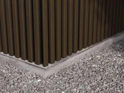 AluHolz Hybrid Außenpaneele Thermokiefer dunkelbraun lackiert Produktbild #6