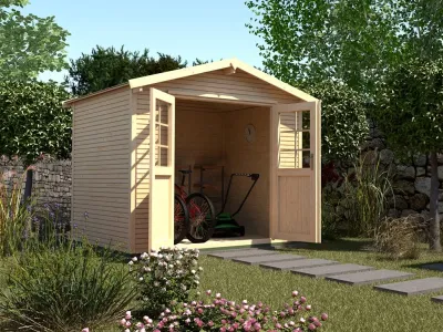 Gartenhaus 218 Gr. 1 28 mm naturbelassen Produktbild #1