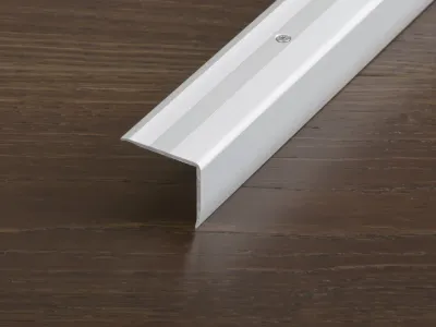 Treppenkantenprofil PROSTEP Aluminium eloxiert Silber Produktbild #1