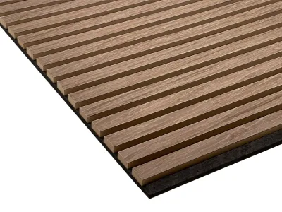 Akustikpaneele Wandverkleidung Walnut 240 cm Filz schwarz Produktbild #2