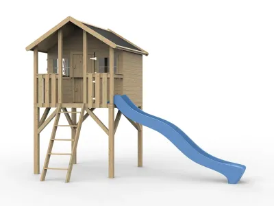 Stelzenhaus Big House KDI inkl. Rutsche blau Produktbild #4