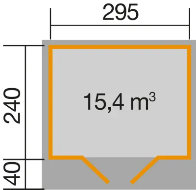 Gartenhaus 179 Gr. 3 28 mm naturbelassen Produktbild #2