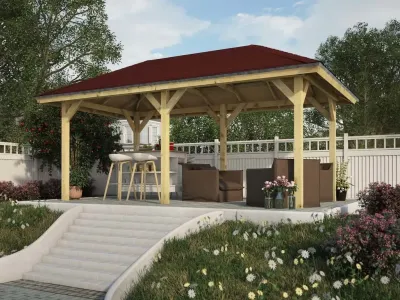 Pavillon Bergen 2 CLASSIC kesseldruckimprägniert Produktbild #1