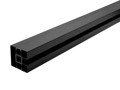 Pfostenset inkl. Pfostenträger und Schrauben für WPC Steckzaunsystem Produktbild #2