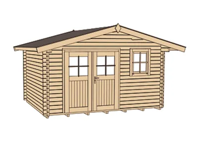 Gartenhaus 136 Gr. 1 45 mm naturbelassen Produktbild #3
