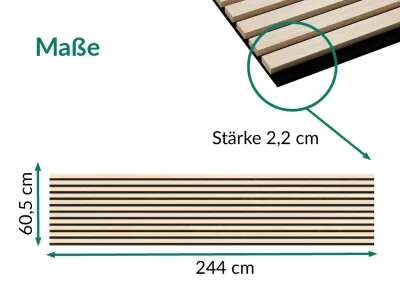 Akustikpaneele Wandverkleidung Light Oak Produktbild #5