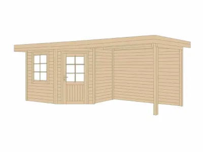 Gartenhaus Designhaus 213 Plus B Gr. 1 natur Produktbild #3