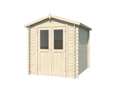Gartenhaus BBH "Mini 2 D" 28 mm Satteldach Produktbild #3