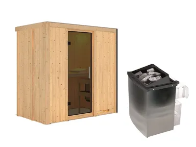 Sauna Systemsauna Variado, inkl. 9 kW Ofen mit integrierter Steuerung Produktbild #11