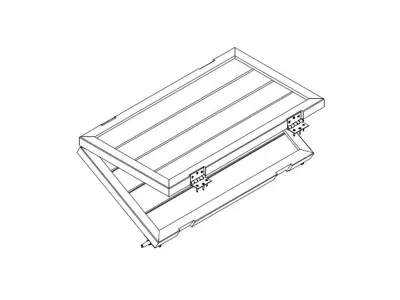 Verkaufspult für Marktstand 83,2 x 94,8 cm Produktbild #5